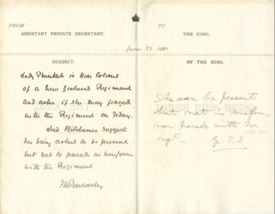 Lot 398 - GEORGE V: (1865-1936) King of the United...