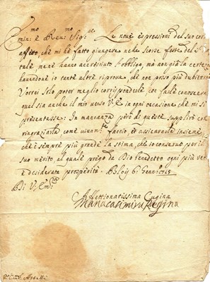 Lot 1202 - MARIE CASIMIRE QUEEN OF POLAND: (1641-1716)