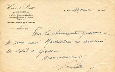 Lot 282 - SCOTTO VINCENT: (1874-1952)
