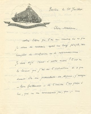 Lot 991 - HAUTECLOCQUE XAVIER DE: (1897-1935)