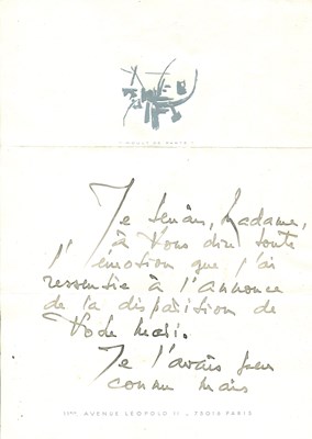 Lot 322 - MATHIEU GEORGES: (1921-2012)