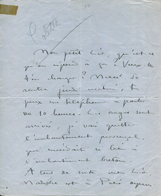 Lot 351 - COLETTE: (1873-1954)