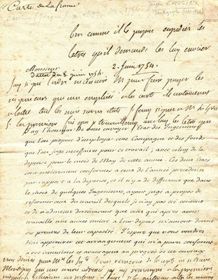 Lot 1097 - CASSINI JACQUES: (1677-1756)