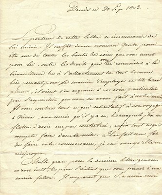 Lot 1243 - METTERNICH PRINCE KLEMENS VON: (1773-1859)