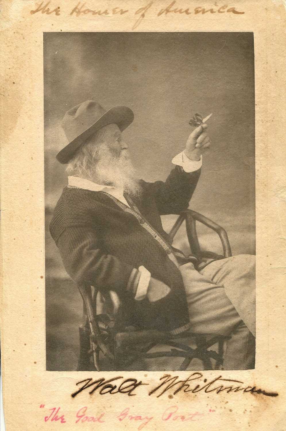 Lot 1043 - WHITMAN WALT: (1819-1892)