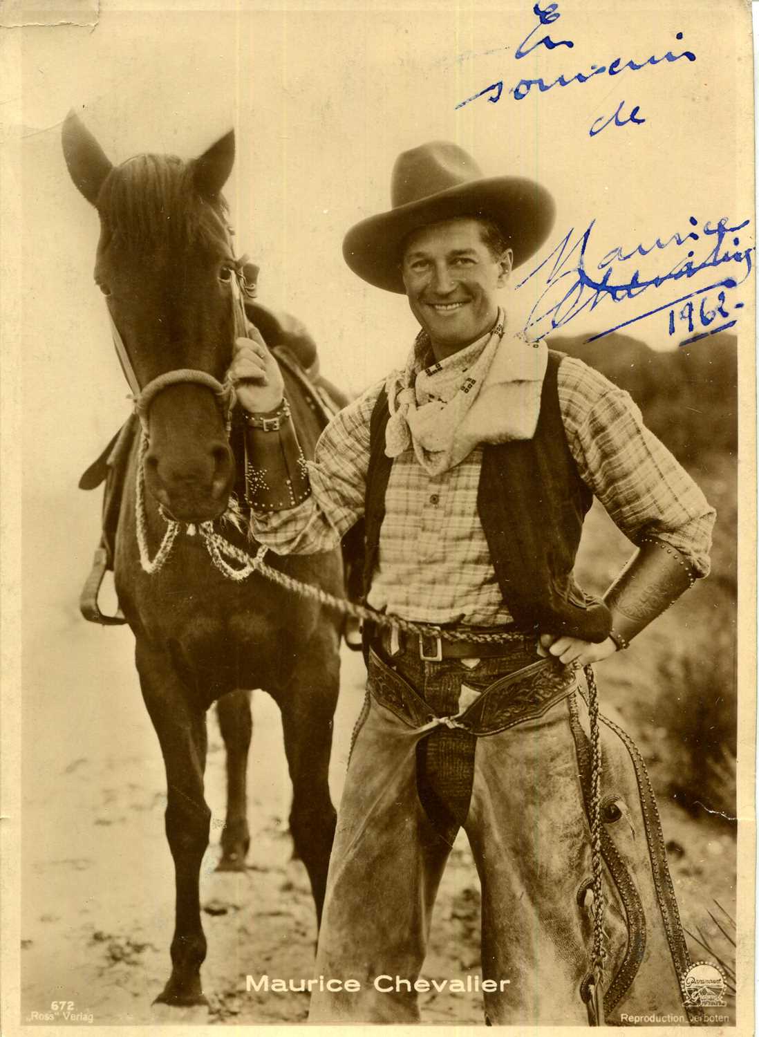 Lot 49 - CHEVALIER MAURICE: (1888-1972)