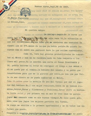 Lot 591 - CAPABLANCA JOSE RAUL: (1888-1942)