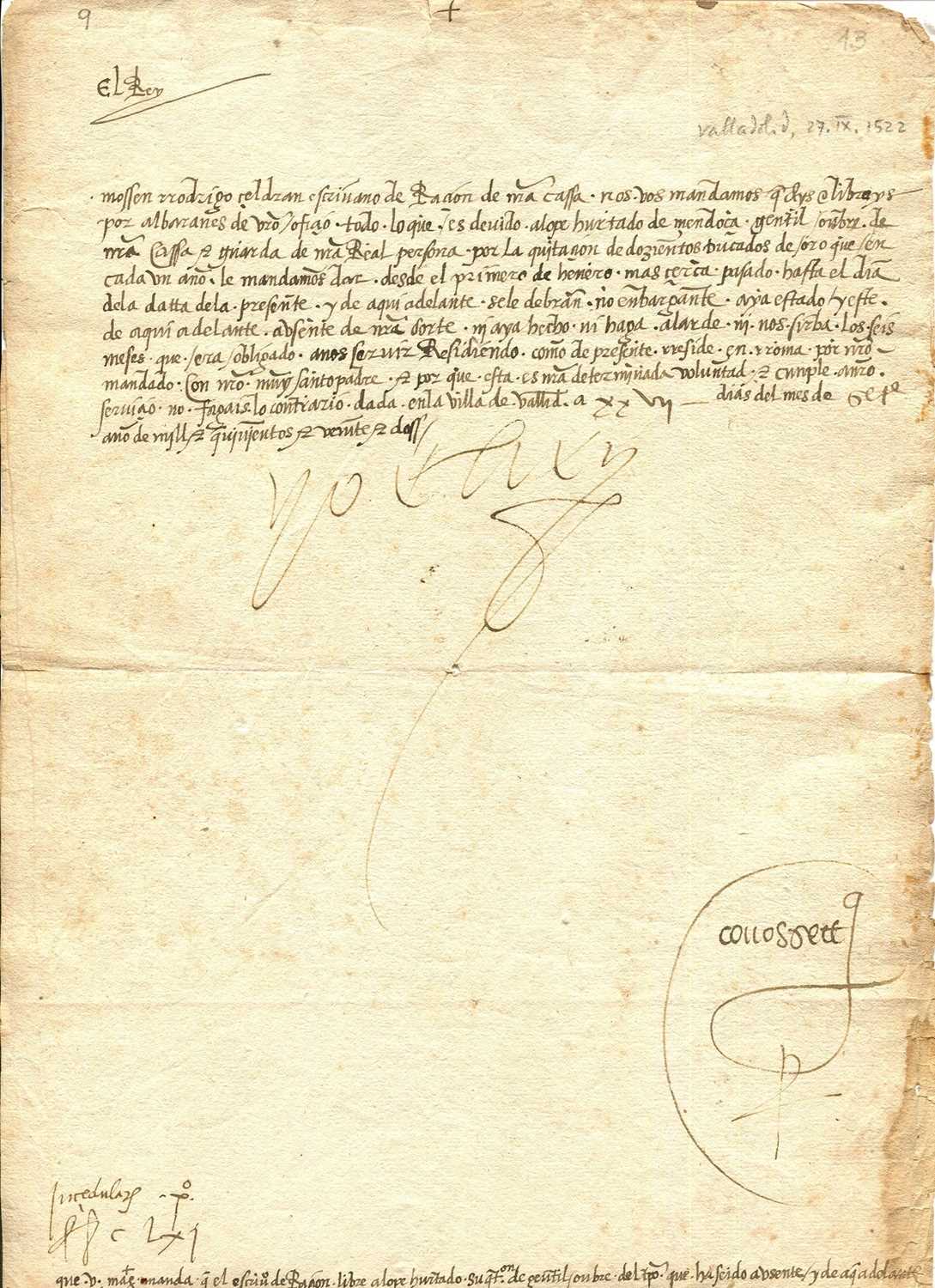 Lot 1171 - CHARLES V: (1500-1558)