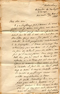 Lot 357 - TURGENEV IVAN: (1818-1883)