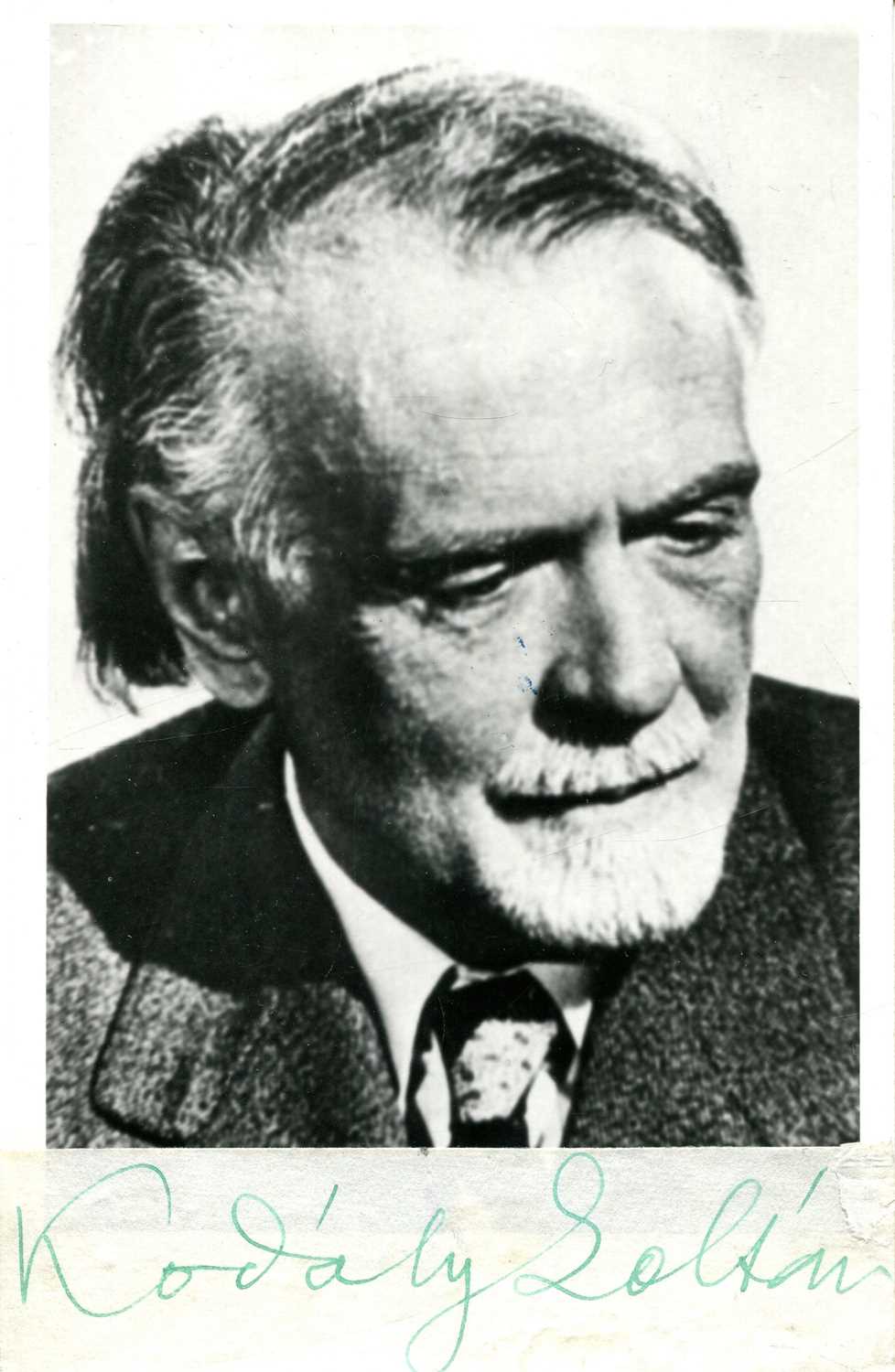 Lot 83 - KODALY ZOLTAN: (1882-1967)