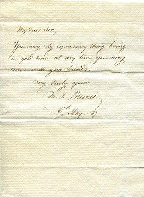 Lot 374 - BRUNEL MARC ISAMBARD: (1769-1849)