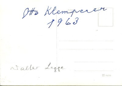 Lot 87 - KLEMPERER OTTO: (1885-1973)