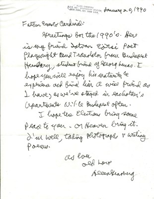 Lot 1050 - GINSBERG ALLEN: (1926-1997)