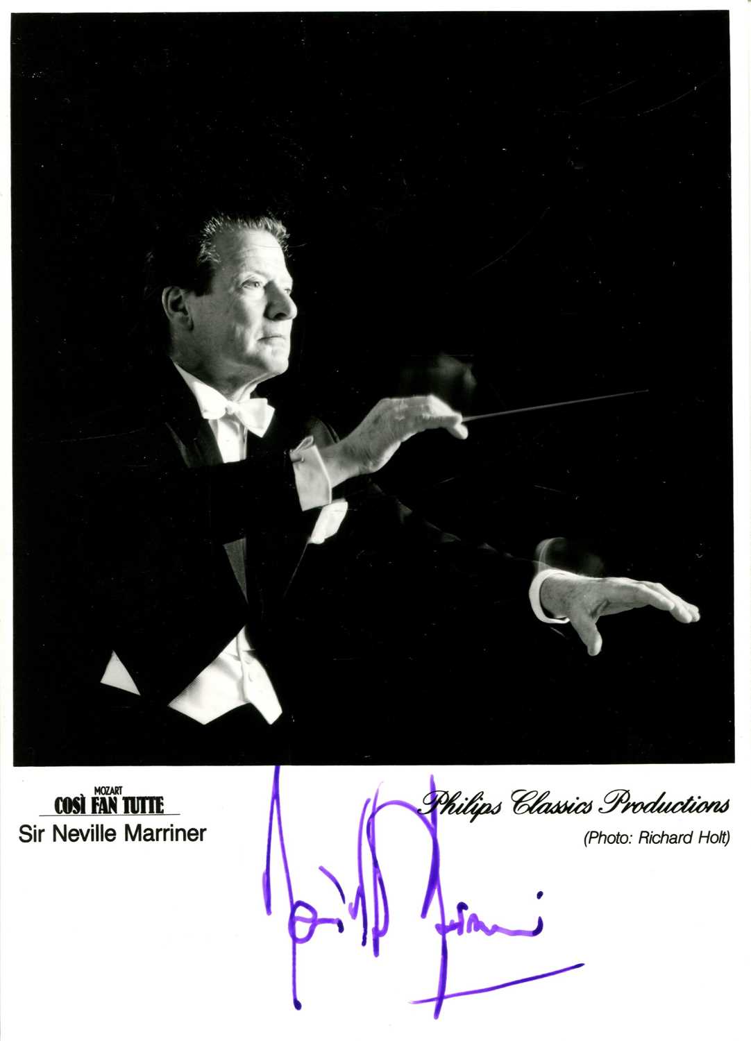 Lot 93 - MARRINER NEVILLE SIR: (1924-2016)