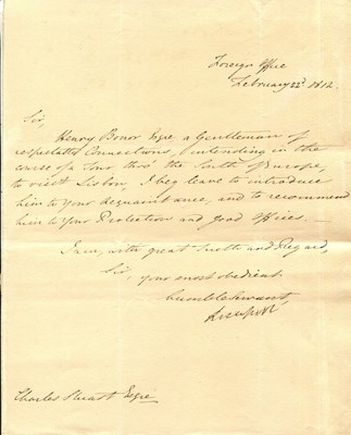 Lot 1257 - LIVERPOOL EARL OF: (1770-1828)