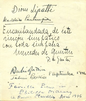 Lot 781 - LIPATTI DINU: (1917-1950)