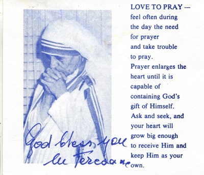 Lot 368 - TERESA MOTHER: (1910-1997)