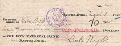Lot 379 - WRIGHT ORVILLE: (1871-1948)