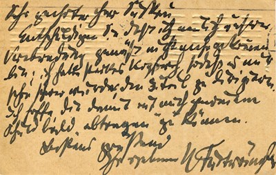 Lot 287 - FURTWANGLER WILHELM: (1886-1954) (+2)