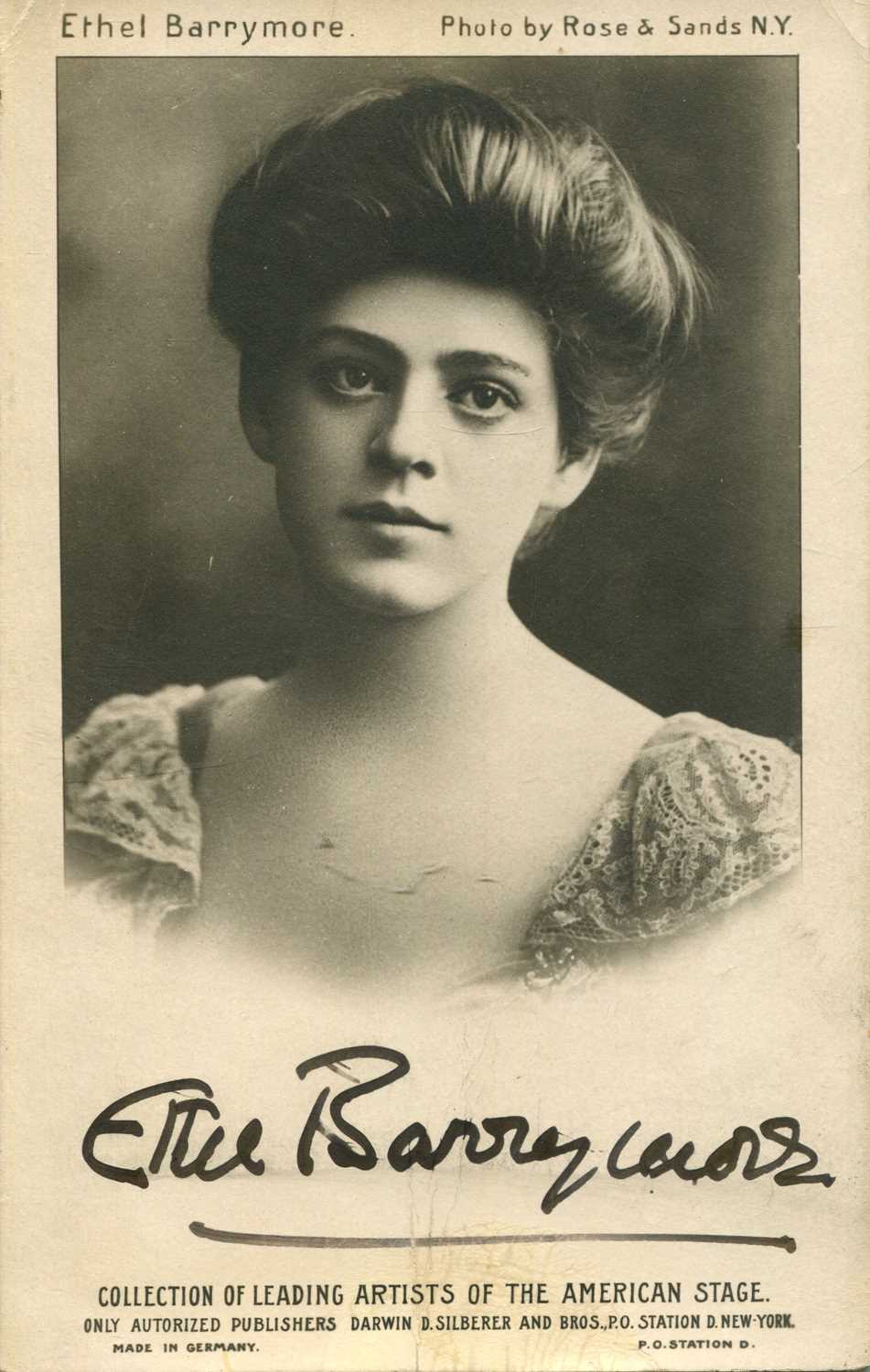 Lot 25 - BARRYMORE ETHEL: (1879-1959)