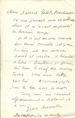 Lot 997 - ANOUILH JEAN: (1910-1987)