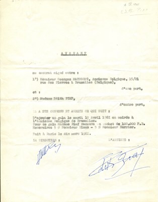 Lot 519 - PIAF EDITH: (1915-1963)