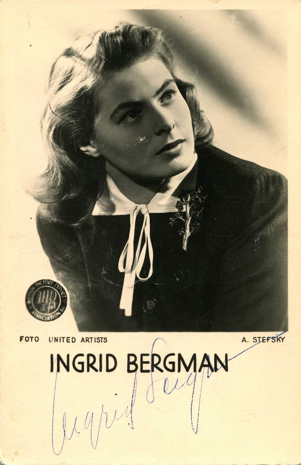 Lot 19 - BERGMAN INGRID: (1915-1982)