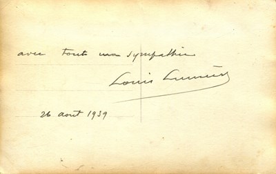 Lot 655 - LUMIERE LOUIS: (1864-1948)