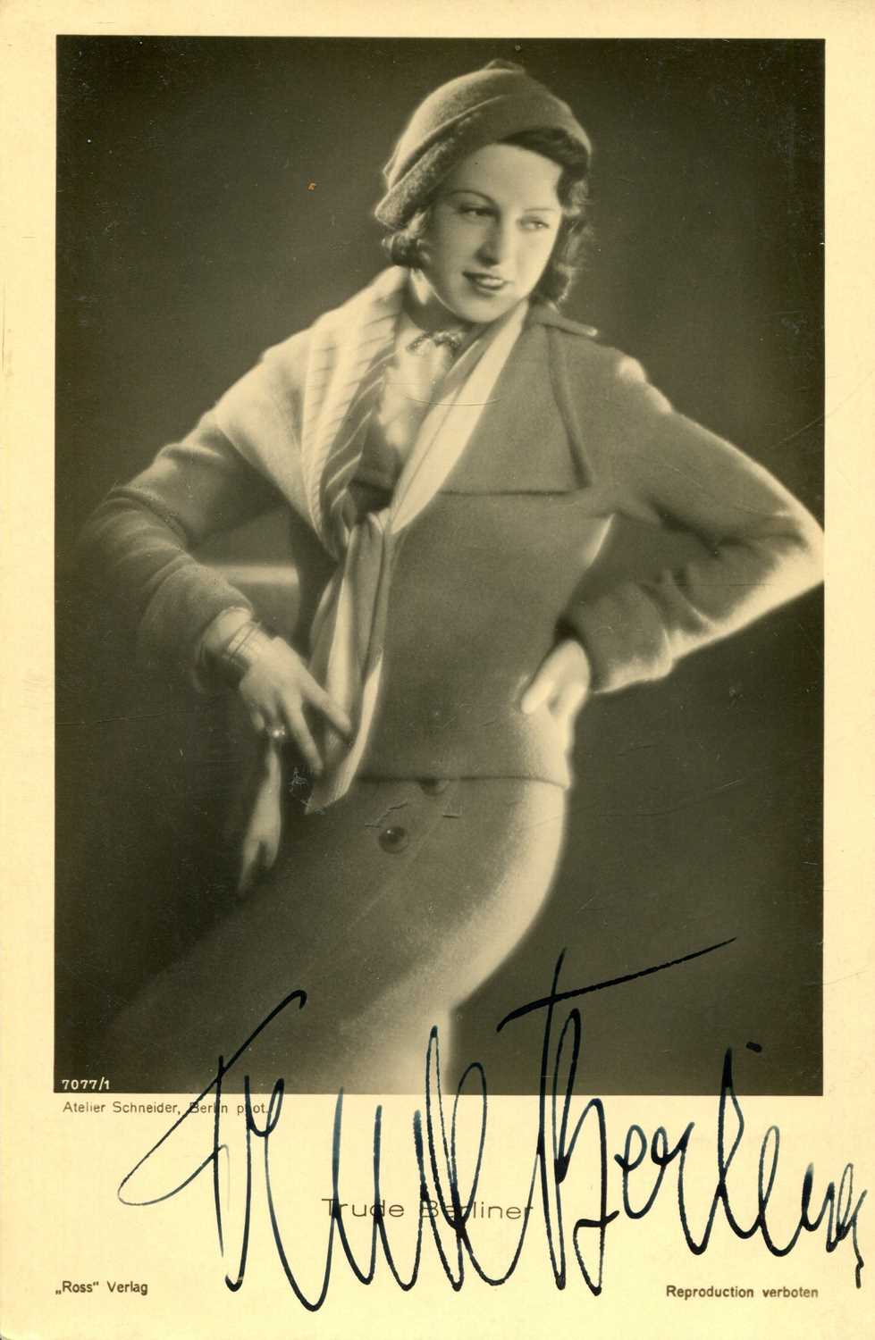 Lot 65 - [CASABLANCA]: BERLINER TRUDE (1903-1977)