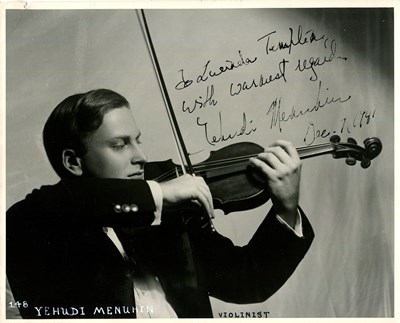 Lot 785 - MENUHIN YEHUDI: (1916-1999)