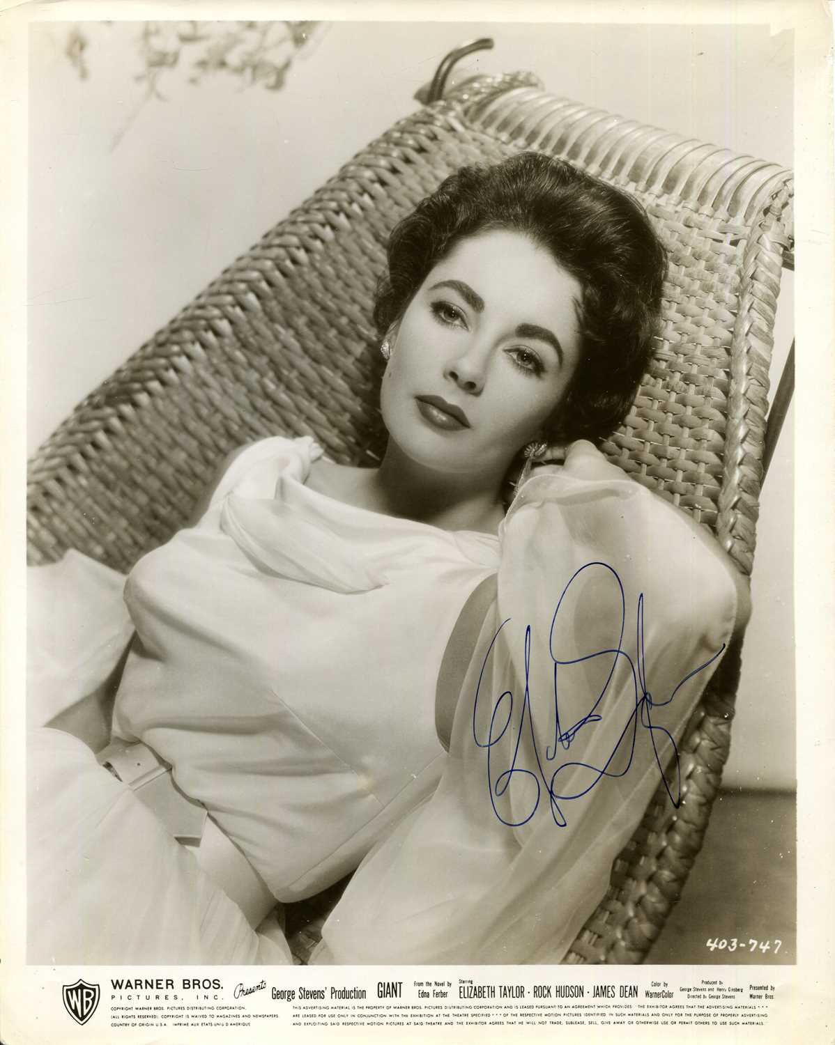 Lot 677 - TAYLOR ELIZABETH: (1932-2011)