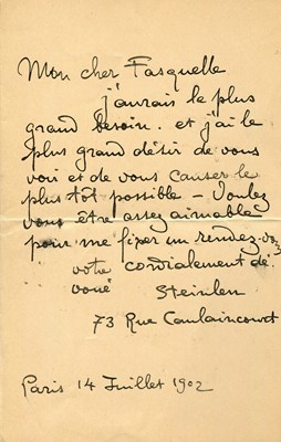 Lot 846 - STEINLEN THEOPHILE: (1859-1923)