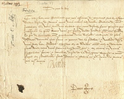 Lot 1177 - CHARLES VI: (1368-1422)