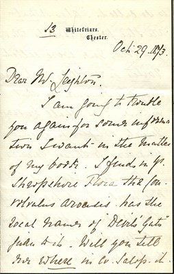 Lot 1026 - [DIALECTOLOGY]: JACKSON GEORGINA: (1824-1895)