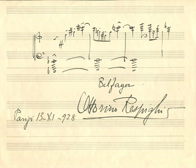 Lot 766 - RESPIGHI OTTORINO: (1879-1936)