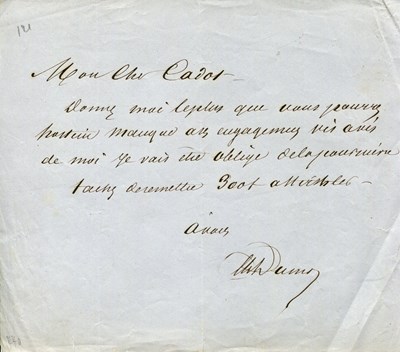 Lot 980 - DUMAS ALEXANDRE Pere: (1802-1870)