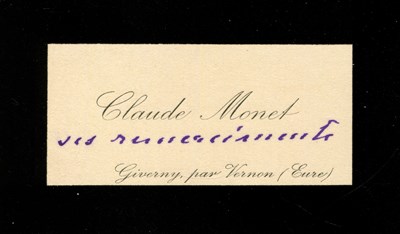 Lot 836 - MONET CLAUDE: (1840-1926)