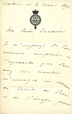 Lot 1189 - LEOPOLD II OF BELGIUM: (1835-1909)