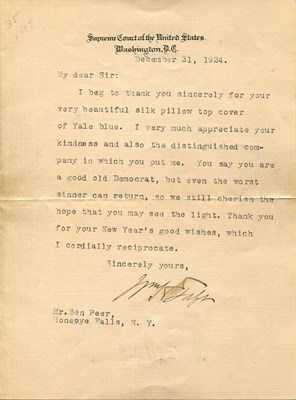 Lot 1271 - TAFT WILLIAM H.: (1857-1930)