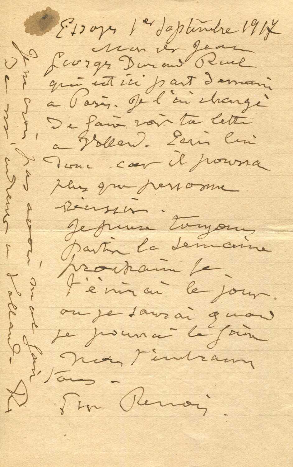 Lot 816 - RENOIR PIERRE-AUGUSTE: (1841-1919)
