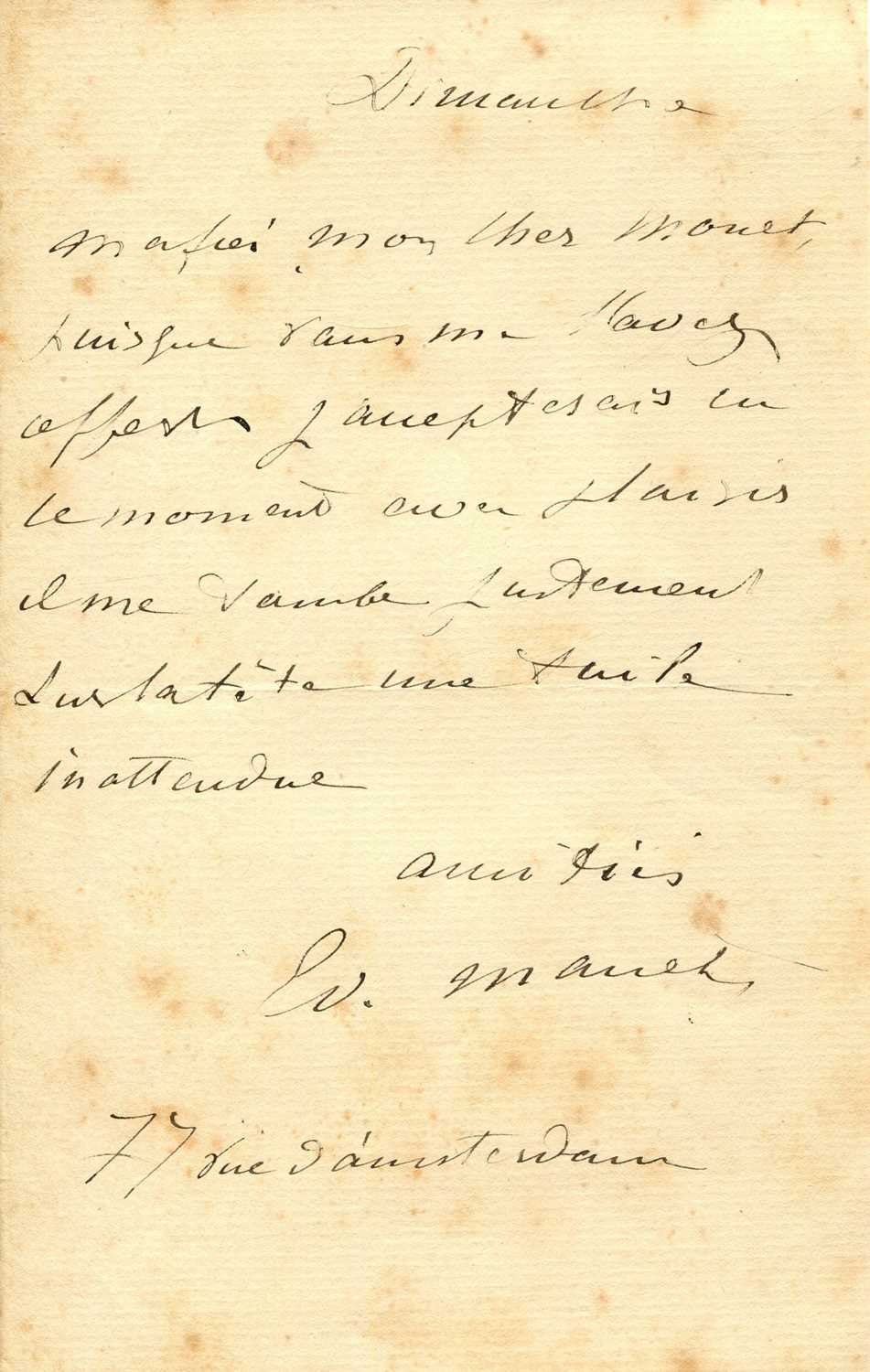 Lot 808 - MANET EDOUARD: (1832-1883)