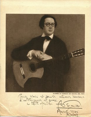 Lot 786 - SEGOVIA ANDRES: (1893-1987)