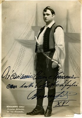 Lot 789 - GIGLI BENIAMINO: (1890-1957)