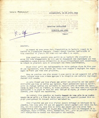 Lot 567 - RENAULT LOUIS: (1877-1944)