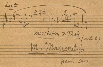 Lot 742 - MASSENET JULES: (1842-1912)