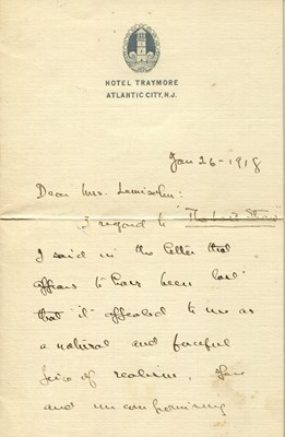 Lot 1048 - DREISER THEODORE: (1871-1945)