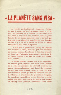 Lot 875 - [SURREALIST MANIFESTO]: [TROTSKY LEON]: (1879-1940)