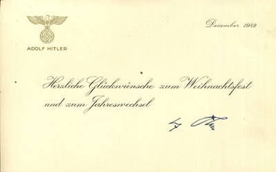 Lot 632 - [HITLER ADOLF]: (1889-1945)