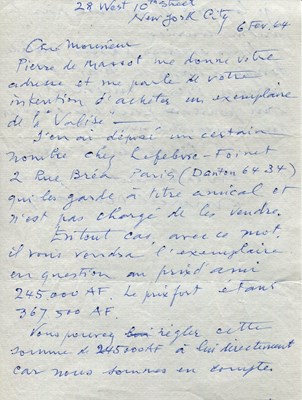 Lot 865 - DUCHAMP MARCEL: (1887-1968)