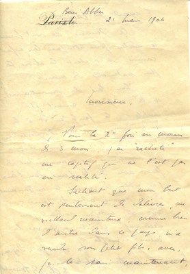 Lot 549 - FOUCAULD CHARLES DE: (1858-1916)